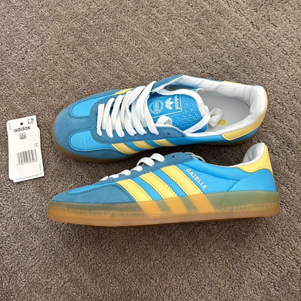 Adidas Gazelle ‘Semi Blue Burst / Almost Yellow / Cloud White’ (IE2960) Size 6.5